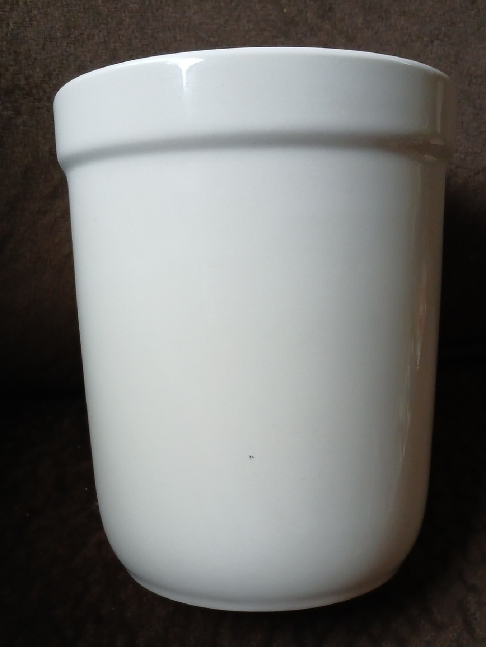 Farberware Utensil Holder Storage Container Crock White Professional Ceramic
